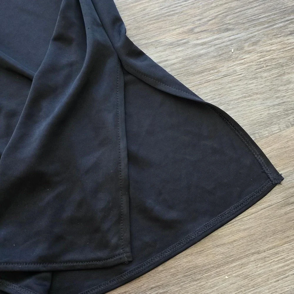 Vassarette Vintage Black Gothic Slip Skirt Medium Mini Coquette Y2K Whimsigoth